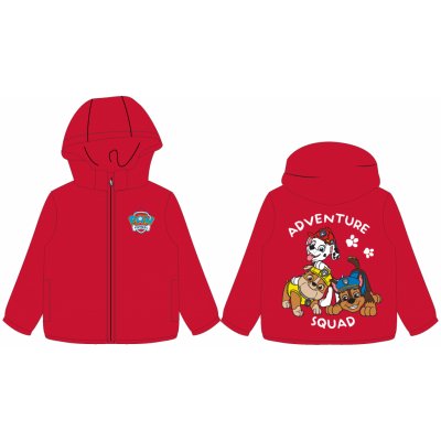 Eplusm chlapecká bunda Tlapková Patrola s fleece podšítím červená – Zboží Mobilmania