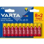 Varta Longlife Max Power AA 10ks 4706101710 – Zboží Živě