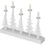 Emos LED DCAW14 svícen vánoční stromy se svíčkami 24 cm 2x AA vnitřní teplá bílá časovač – Zboží Dáma