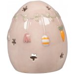 Det Gamle Apotek Keramický svícen Easter Jouyful Egg Beige, béžová barva, keramika – Hledejceny.cz