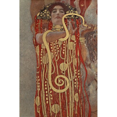 Fedkolor Hygieia, Gustav Klimt obraz červená – Hledejceny.cz