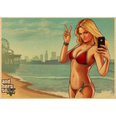 Plakát k hře GTA 5 - typ 2 – Zbozi.Blesk.cz