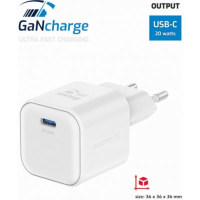 Swissten síťový adaptér gan 1x usb-c 20w power delivery bílý – Zboží Živě