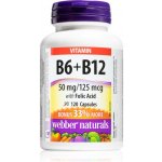 Webber Naturals B6 + B12 with Folic Acid 120 kapslí – Hledejceny.cz