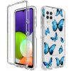 Pouzdro a kryt na mobilní telefon Samsung PROTEMIO 45368 DUAL ART Odolný kryt Samsung Galaxy A22 BUTTERFLY