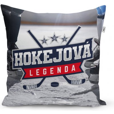 Sablio Polštář Hokejová legenda 40x40 – Zboží Mobilmania