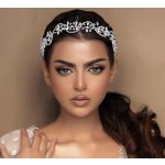 B-TOP Čelenka do vlasů s krystaly Beauty - stříbrná – Zboží Dáma