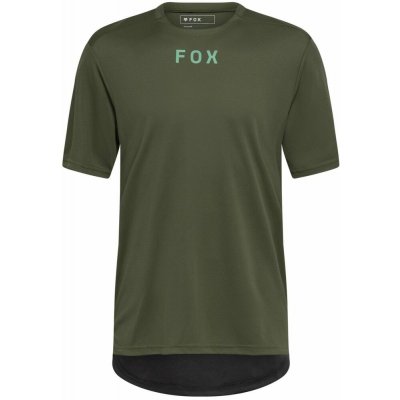 FOX Ranger Ss Jersey Wordmark Dark Sage – Zboží Dáma