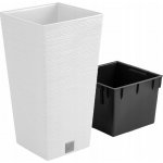 Prosperplast Květináč FURU SQUARE 26,5 cm bílý – Sleviste.cz