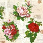 Maki Pol-Mak Collection Ubrousek 33x33cm Úžasné růže – Zboží Dáma