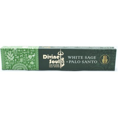 Divine Soul Bílá šalvěj a Palo santo vonné tyčinky 15 g – Hledejceny.cz