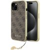 Pouzdro a kryt na mobilní telefon Apple Guess Ochranný kryt na iPhone 15 - Guess, 4G Charms Brown GUHCP15SGF4GBR