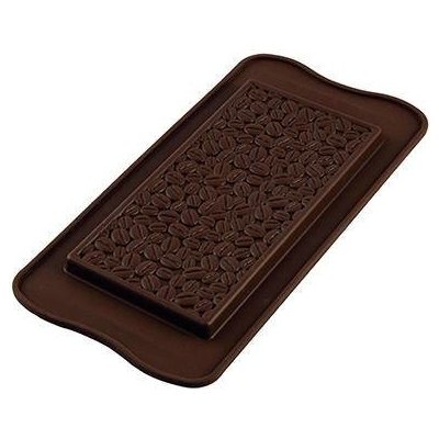 Silikonová forma na čokoládu – tabulka kávová zrna - Silikomart – Zboží Mobilmania
