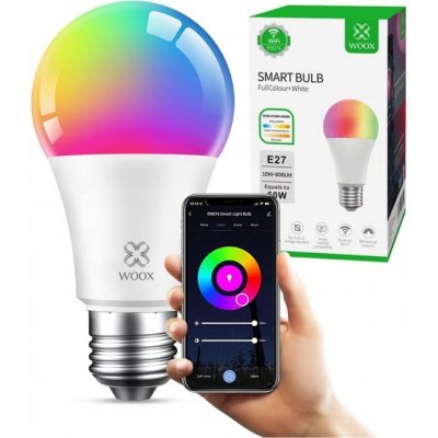 Woox Smart LED žárovka E27 10W RGB CCT R9074 WiFi Tuya