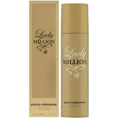 Paco Rabanne Lady Million deospray 150 ml – Zboží Mobilmania