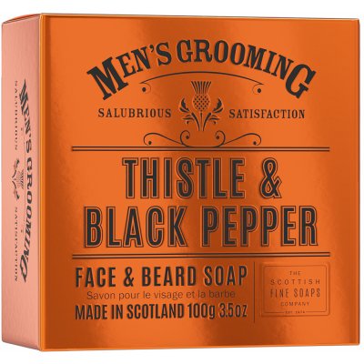 Scottish Fine Soaps mýdlo v plechu Černý pepř a ostropestřec 100 g – Zboží Dáma