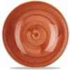 mísa a miska Churchill 1795 Stonecast Spiced Orange 18,2 cm miska ručně zdobená