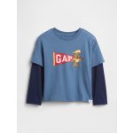 GAP Baby tričko s potiskem tmavě modrá – Zboží Dáma
