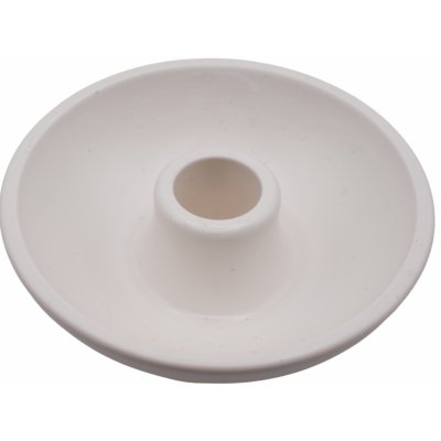 VOJA HOME SOLVERE – kulatý svícen z ekologické pryskyřice, Ø 11 cm, kalíšek Ø 2,1 cm Barva: Bílá – Zbozi.Blesk.cz