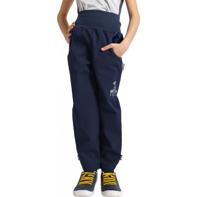 Unuo Dětské softshellové kalhoty s fleecem Basic Tm. Modročerná – Zboží Mobilmania