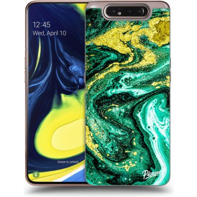 Pouzdro Picasee silikonové Samsung Galaxy A80 A805F - Green Gold čiré – Zboží Mobilmania