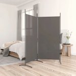 VidaXL Paraván 2dílný antracitový 175 x 180 cm textil – Sleviste.cz