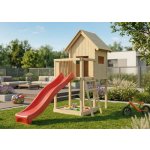 KARIBU domek FRIEDA 91177 + červená skluzavka – Hledejceny.cz