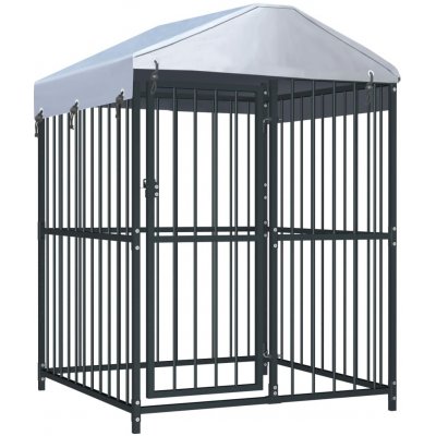 vidaXL Venkovní psí kotec se střechou 120 x 120 x 150 cm – Zboží Dáma