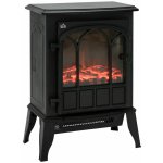Homcom 1000/2000 W nastavitelná teplota a jas kov 39 x 23 x 56,5 cm – Zboží Dáma