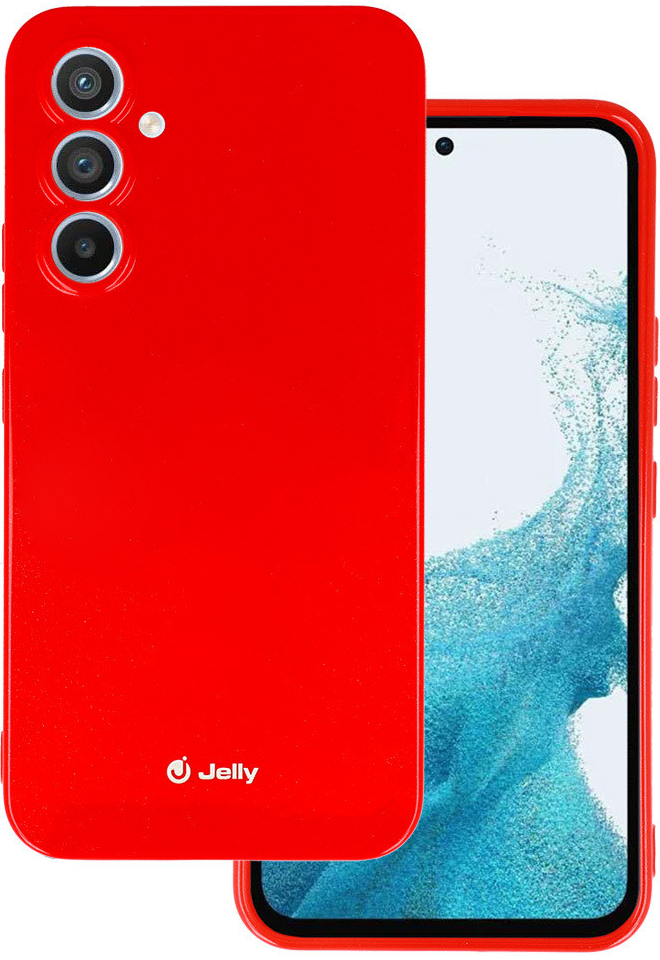 1Mcz Jelly TPU ochranné Samsung Galaxy A14, Galaxy A14 5G červené