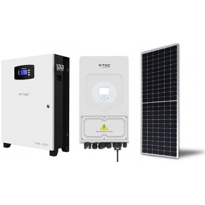 V-TAC Solární sestava 15 x 410Wp a hybrid inverter 6kW a baterie 10kWh – Zboží Mobilmania