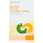 Livsane Vitamin D3 + K2 na vitalitu 30 kapslí – Hledejceny.cz