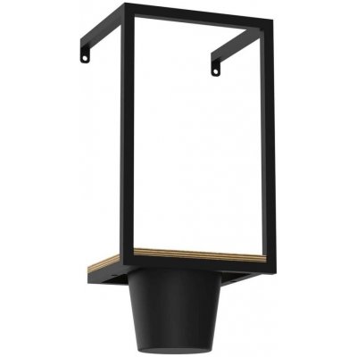 Luminex Nástěnný květináč 38 x 18 cm černá LU8091 – Zboží Mobilmania