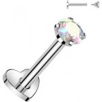 Šperky4U piercing do brady titan duhový kámen TIT1313AB-1206 – Sleviste.cz