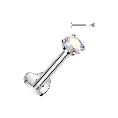 Šperky4U piercing do brady titan duhový kámen TIT1313AB-1206 – Sleviste.cz