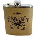 imago Placatka s koženým obalem Zaklínač Vlčí hlava a runy 200 ml – Zboží Dáma