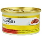 Gourmet Gold cat Casserole Hovězí, Kuřecí v rajčatové omáčce 85 g – Zbozi.Blesk.cz