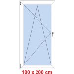 Soft Balkonové dveře otevíravé a sklopné Černá krupička/Černá krupička levé 100 x 200 cm – Hledejceny.cz