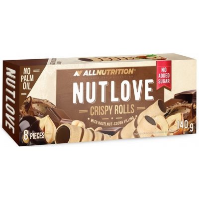 ALLNUTRITION NUTLOVE Crispy Rolls Ořech a kakao 140 g – Zbozi.Blesk.cz