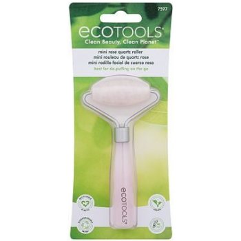 EcoTools Facial Roller Mini Rose Quartz cestovní masážní váleček na obličej z růžového křemene 1 ks