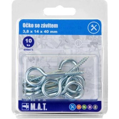 očko se závitem zavřené 40x14x3,8mm Zn (10ks) – Hledejceny.cz