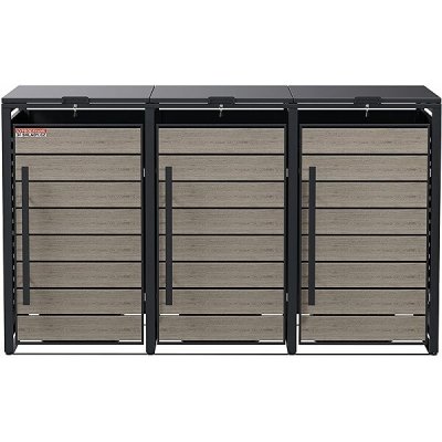 Scorpion elektro Přístřešek na 3 popelnice D13GG3Z antracit – Zboží Dáma