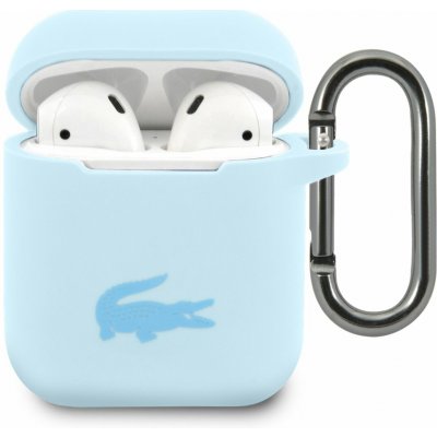 Lacoste Liquid Silicone Glossy Printing Logo Pouzdro pro AirPods 1/2 Blue LCA2SLB – Zboží Živě