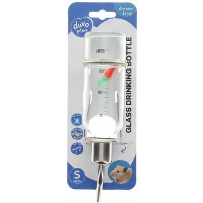 DUVO+ Skleněná napáječka pro drobné hlodavce S 180 ml – Zboží Mobilmania