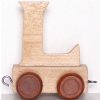 Dřevěný vláček Small Foot Dřevěný vagónek abeceda písmeno L