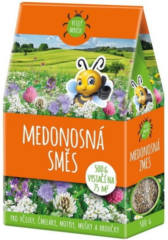 Travobylinná směs Medonosná louka 500g - směs pro včelky, čmeláky, motýly, mušky a broučky