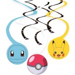 Amscan Závěsné spirály Pokémon papírové 6 ks – Zboží Dáma