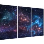 Obraz - Noční obloha, třídílný 120x80 cm – Hledejceny.cz