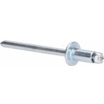 Trhací nýt 4.0x12 velká hlava, hliník-ocel, Materiál: tělo - hliník Al 5050 trn - ocel pozinkovaná DIN 7337 AL/ST – Zboží Mobilmania