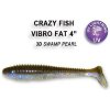 Návnada a nástraha Crazy Fish Vibro Fat 10 cm 3D Swamp pearl 4 ks